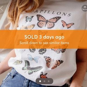 Urban Outfitters Papillons Butterfly Graphic Tee